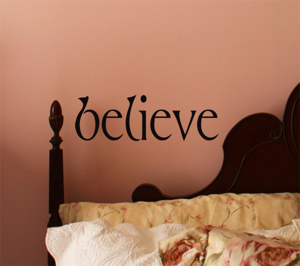 Simply Words Believe Wall Decals Trading Phrases