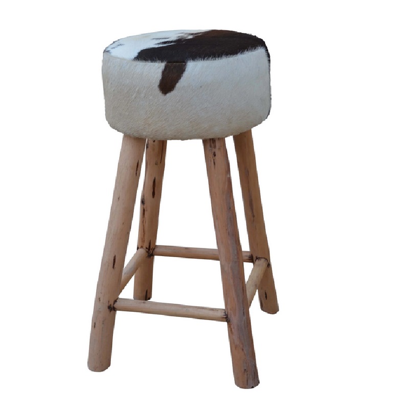 COWHIDE BAR STOOL Trading Tree