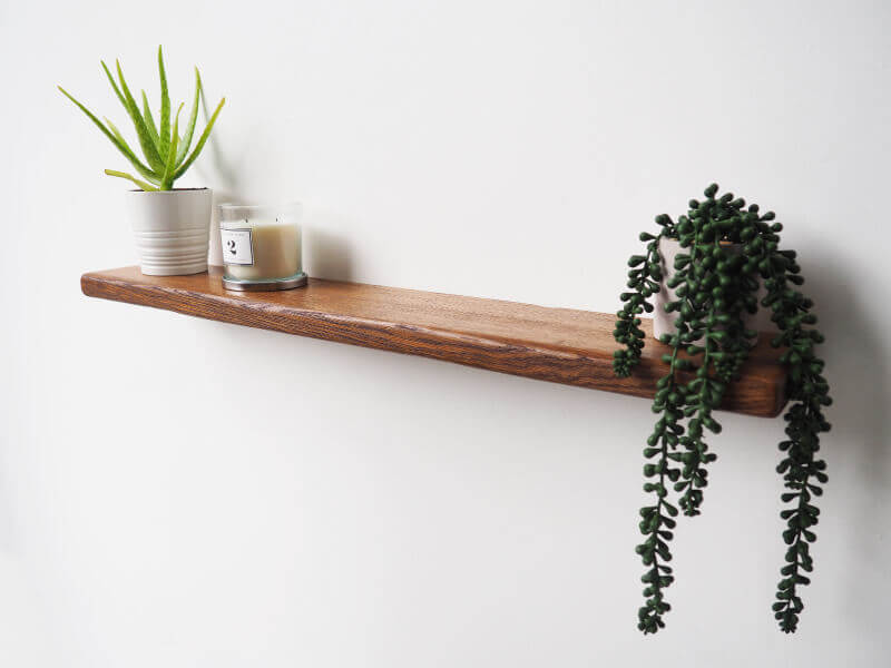 Rustic Floating Shelves Rustic Oak Floating Shelves (32mm Thick)