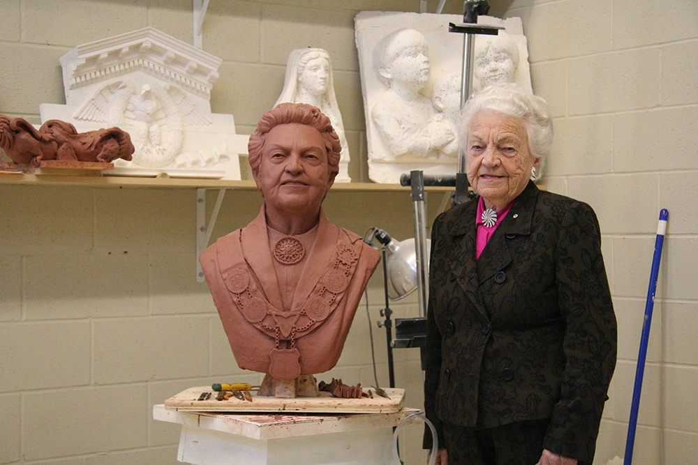 Mayor Hazel McCallion Carrara marble