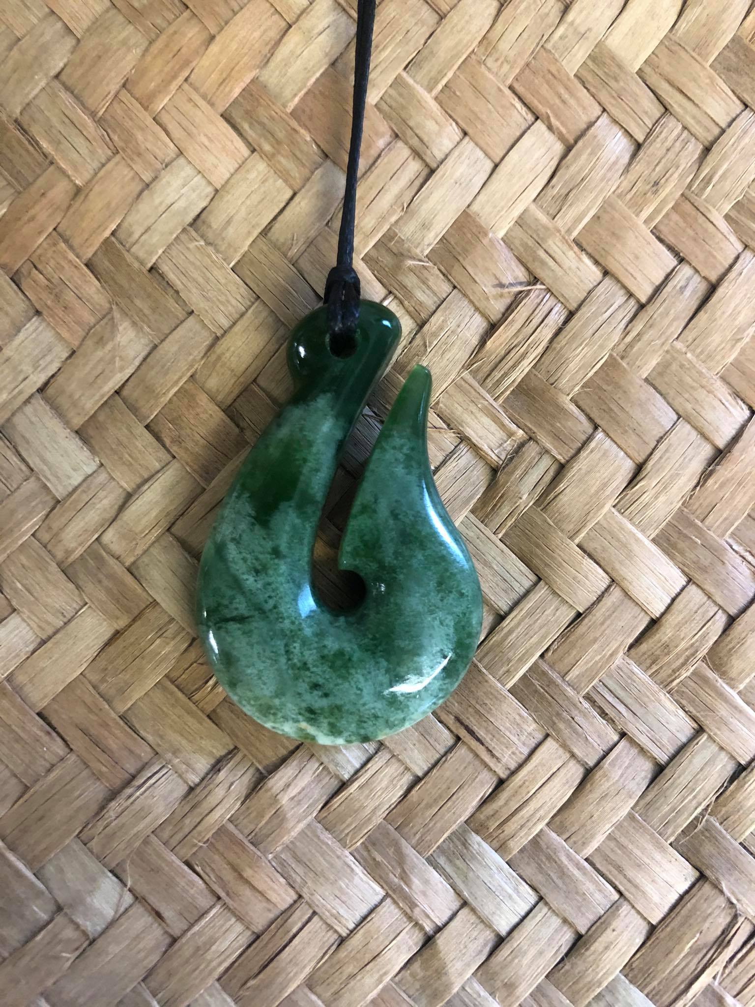 Hei Matau (Fish Hook) Traditional Jade