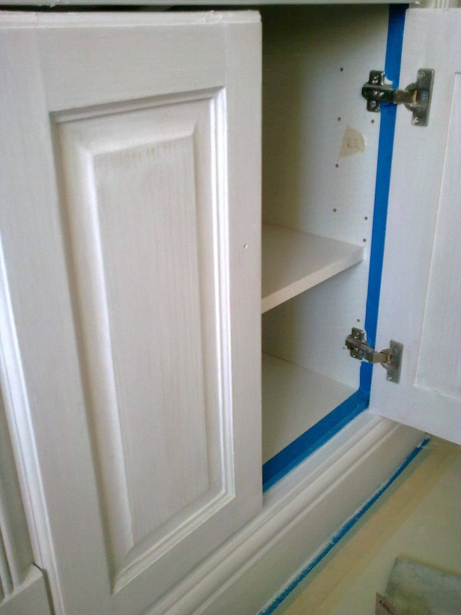 Attention to detail masking up furniture Traditional Painter