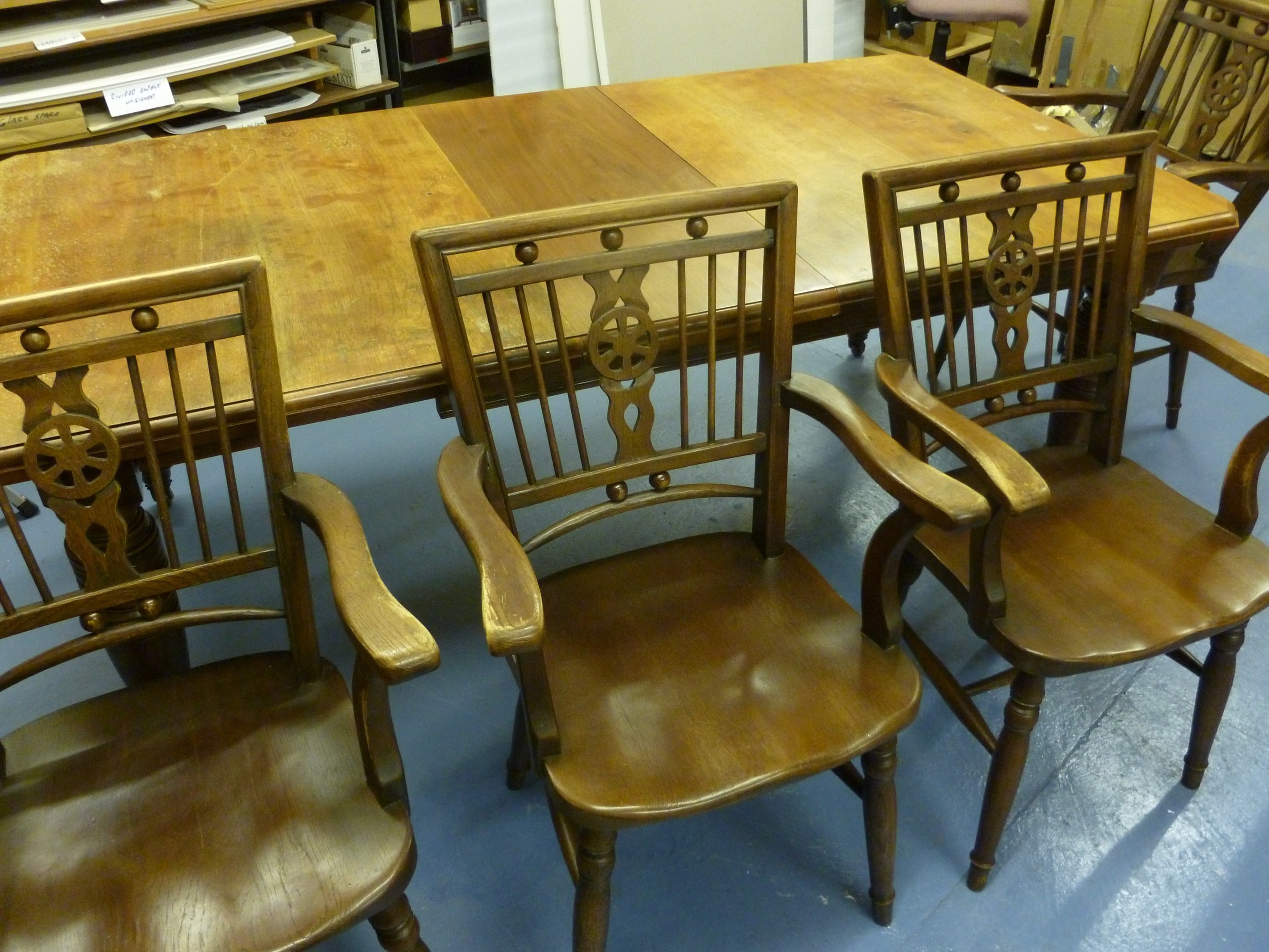 Hand Painted Dining Table and Chairs in Yorkshire Traditional Painter
