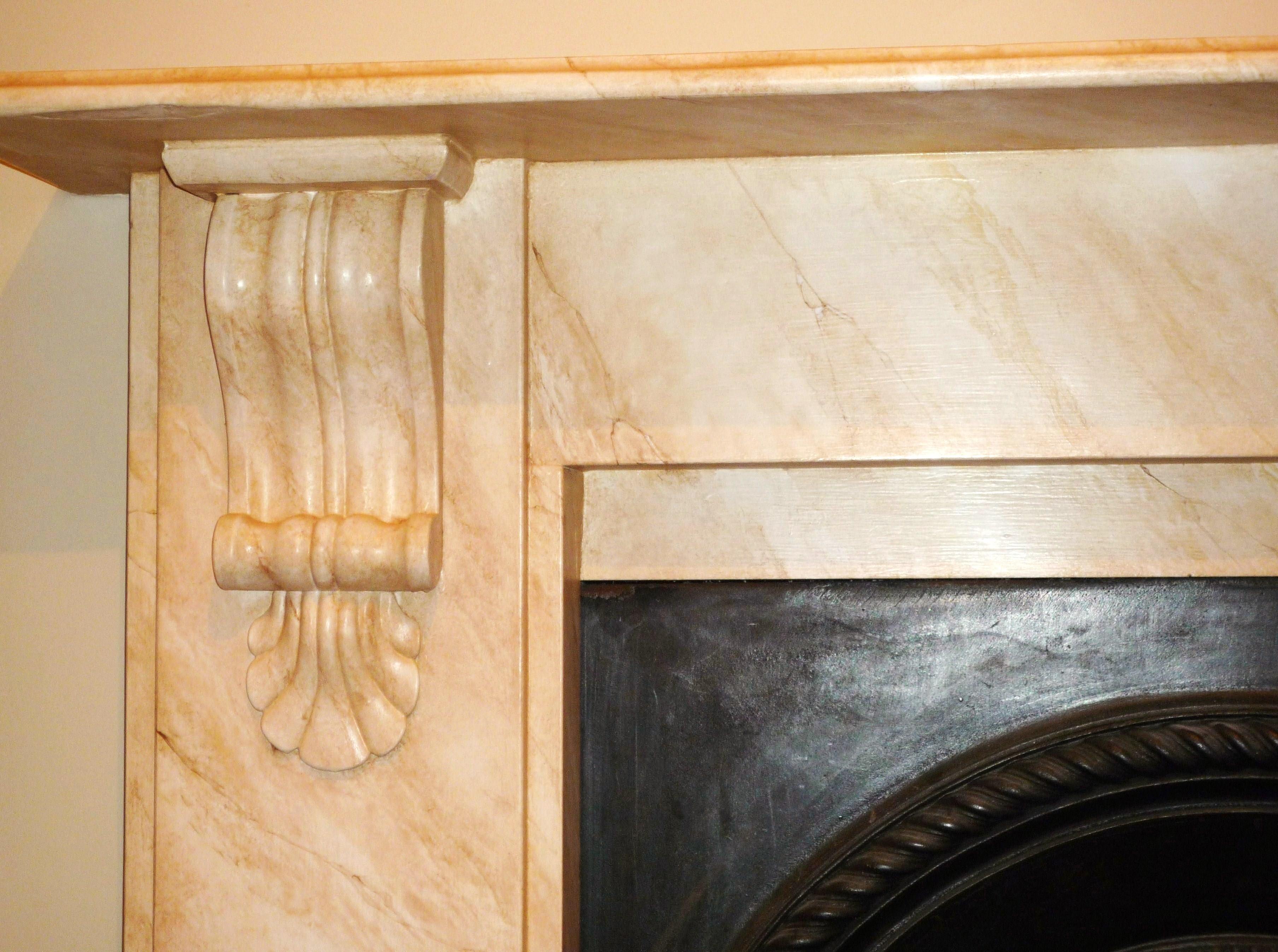 Faux Marble Hand Painted Marble Fireplaces Traditional Painter