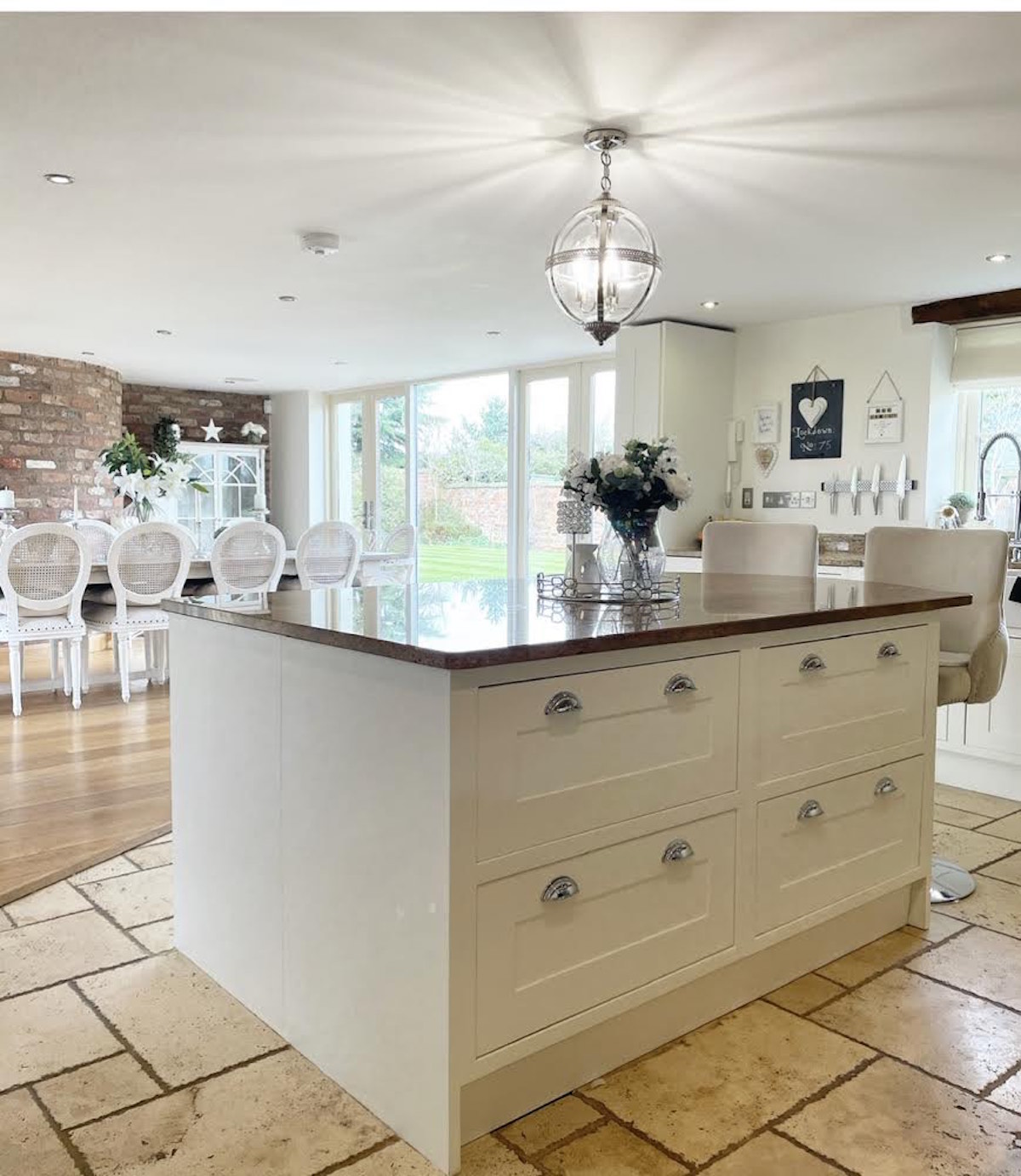 Painted kitchen in Rossett in Wrexham Traditional Painter