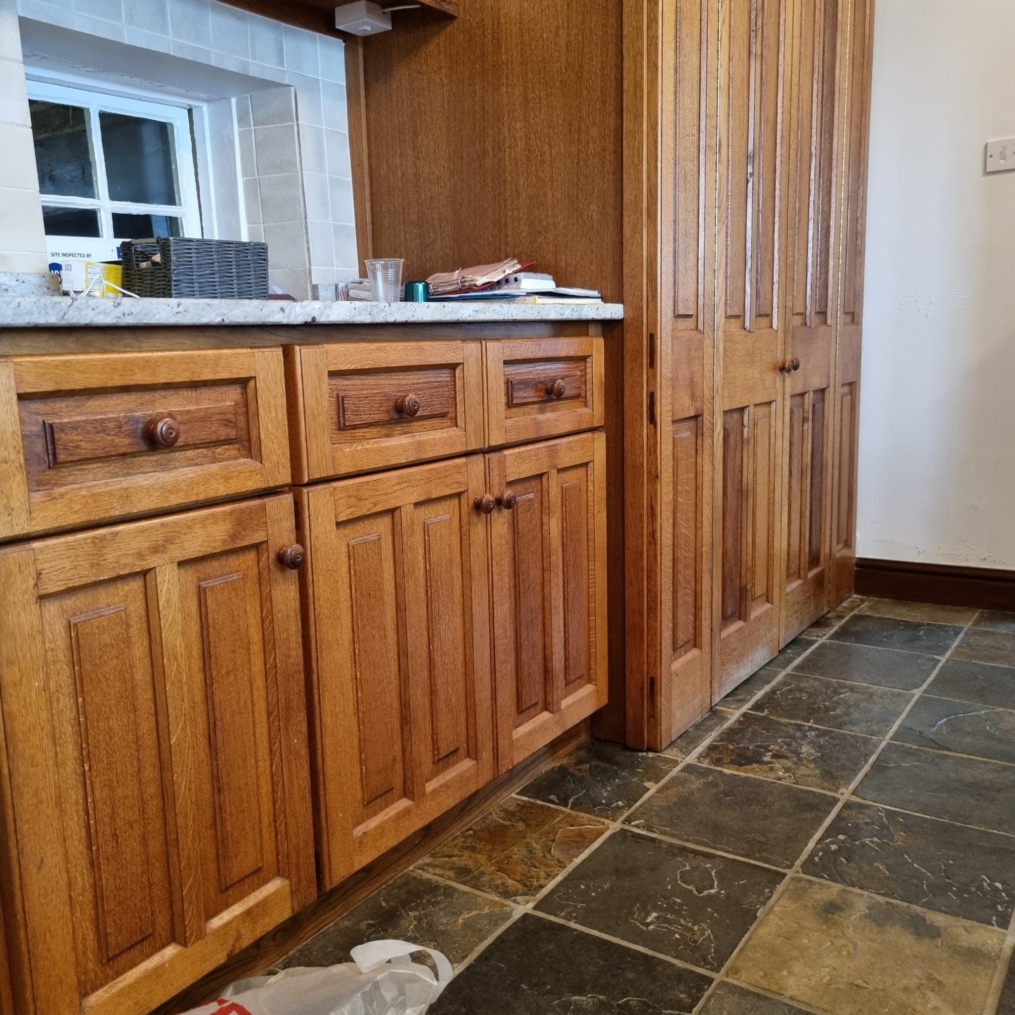 Hand painted kitchen in Worcestershire Traditional Painter Tel 0798