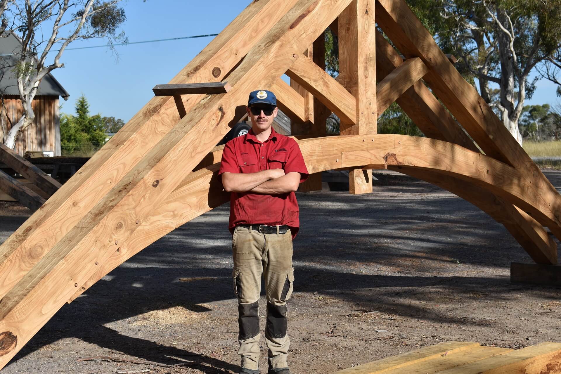 Custom Curved Oak Feature Trusses Traditional Timber Frames