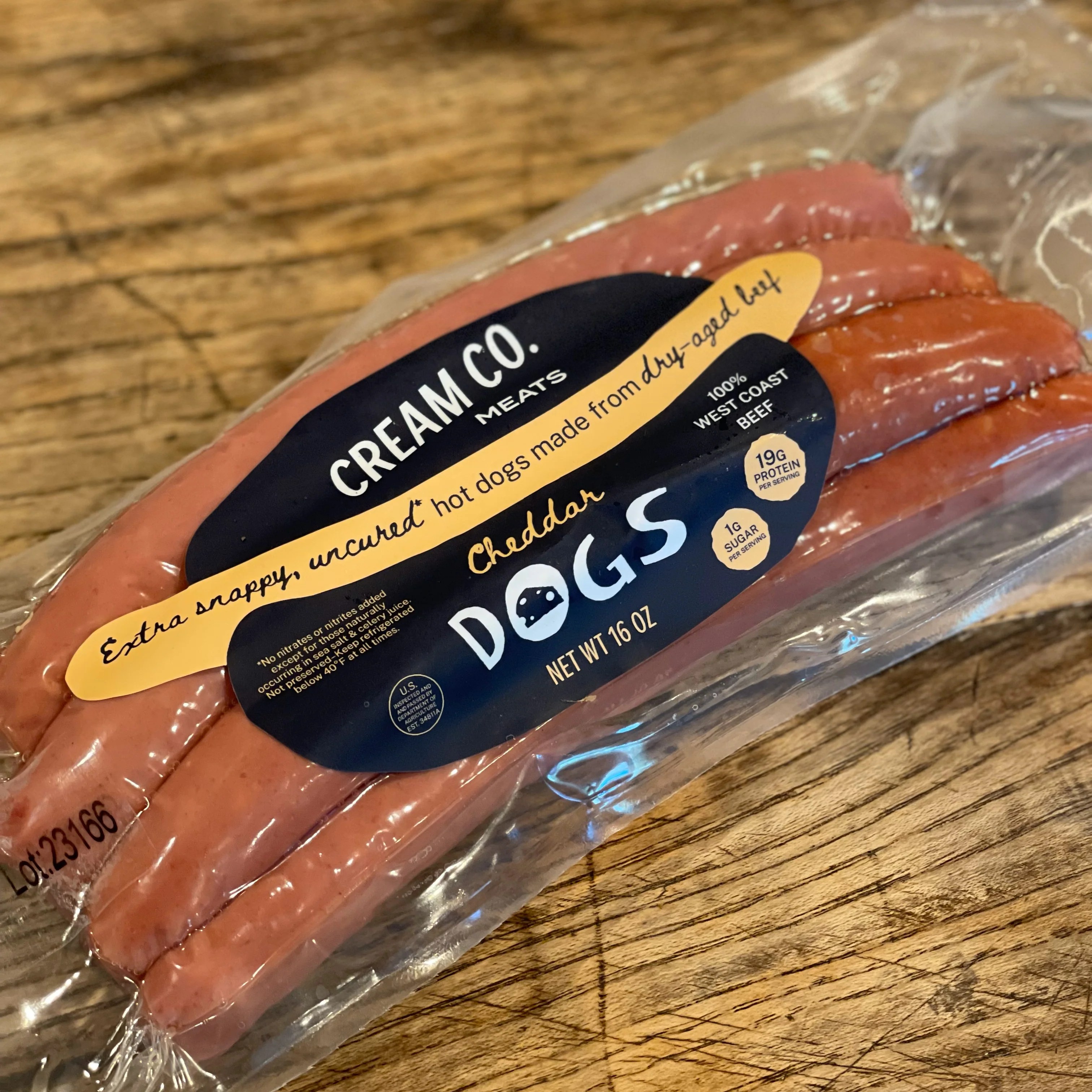 Hot Dogs "DryAged" Cheddar Infused & Hickory Smoked Traditions