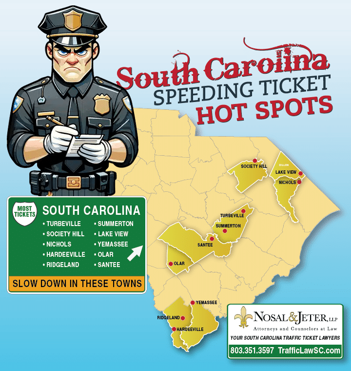 SC Traffic Ticket Defense By County & City Nosal & Jeter, LLP