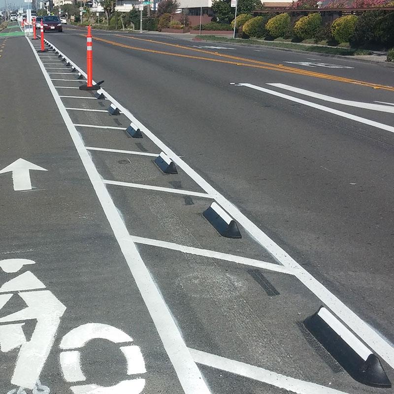 CycleLane Curbing Bicycle Lane Safety Delineator Traffic Logix