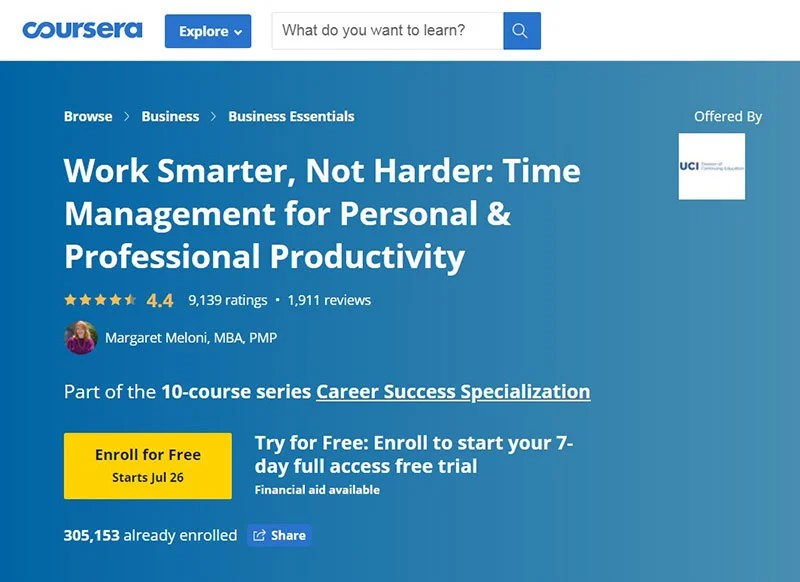 Time Management Courses That Will Help You Organize Your Time Better