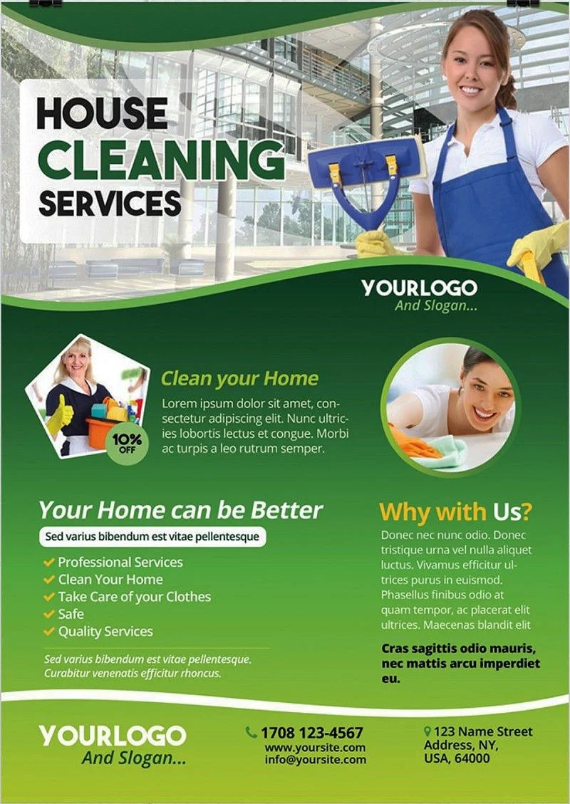 What to Put on A Cleaning Service Flyer (Examples Included)