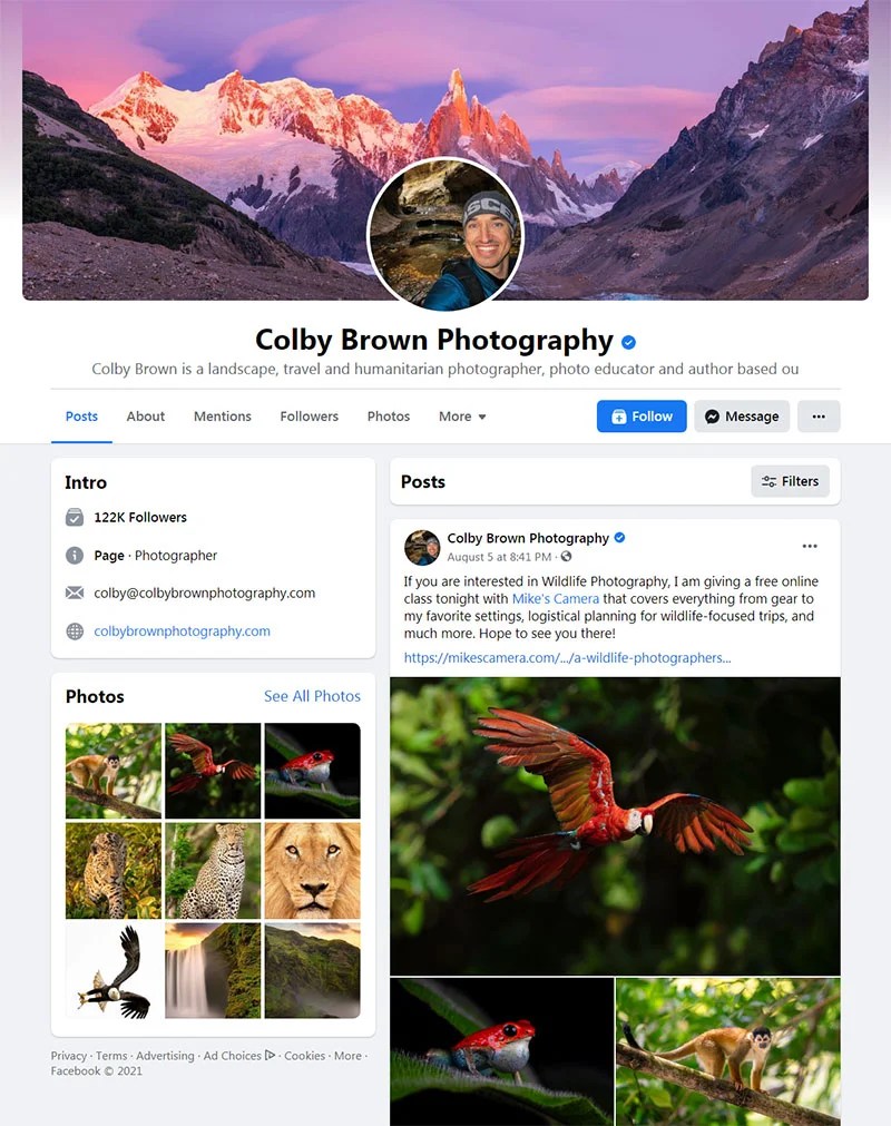 How to Make a Facebook Photography Page