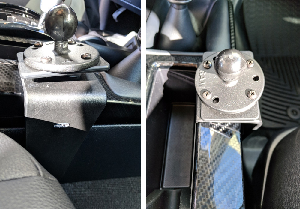 NonDrill GPS Mount for Tablet on 5th Gen 4Runner, iPad Mount 4Runner