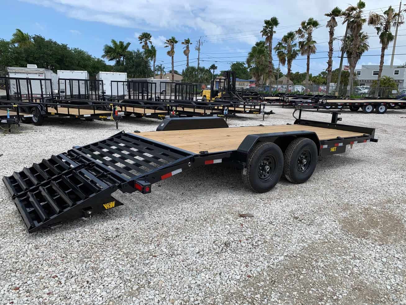 BIG TEX 7x20 EQUIPMENT TRAILER 7 TON W/ MEGA RAMPS 14ET20 Trailer Nation