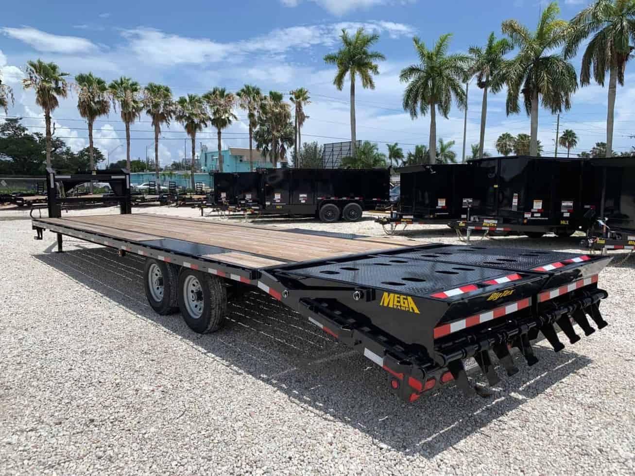 BIG TEX 30' GOOSENECK TRAILER 7 TON 14GN25+5 MEGA RAMPS 15,900 GVWR