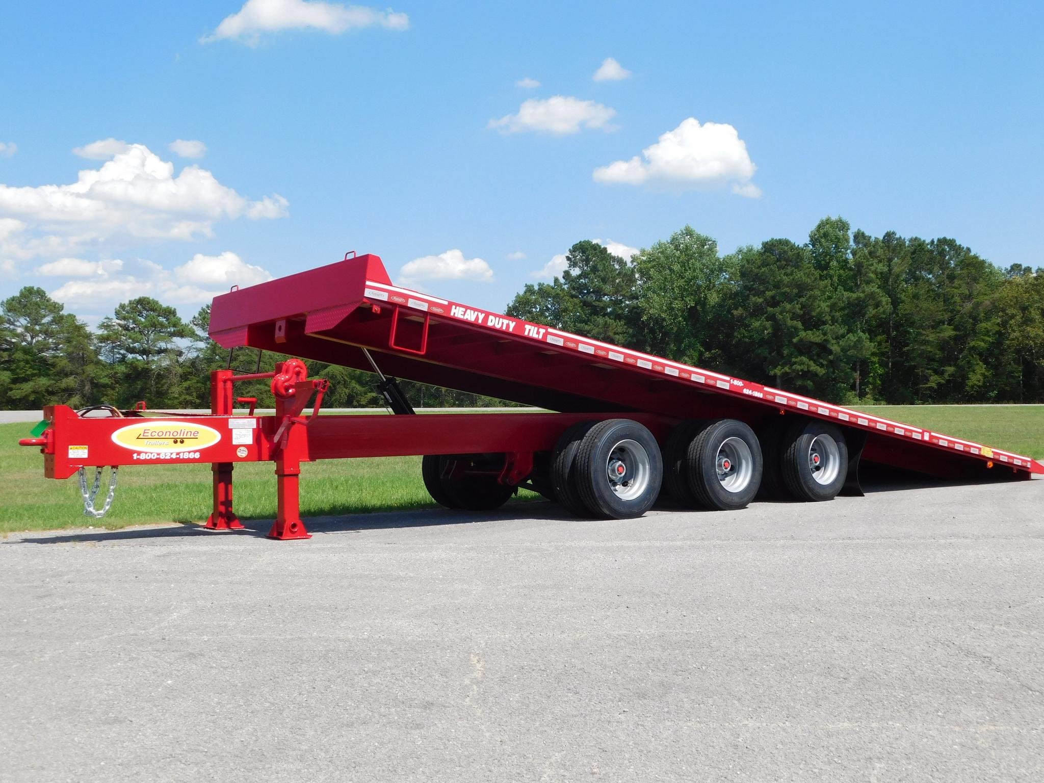 Alabama Built HeavyDuty Dual Tandem Gooseneck Tilt Trailers (add more length in bed options
