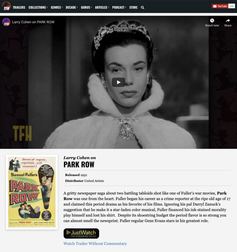 JustWatch Comes To Trailers From Hell! Trailers From Hell