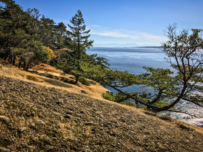 Hiking to "Lover's Leap" Stuart Island, San Juan Islands, Washington