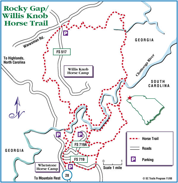 Willis Knob is a great starting point for both the Willis Knob and