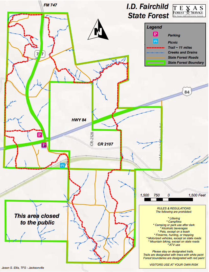 Fairchild State Forest TrailMeister
