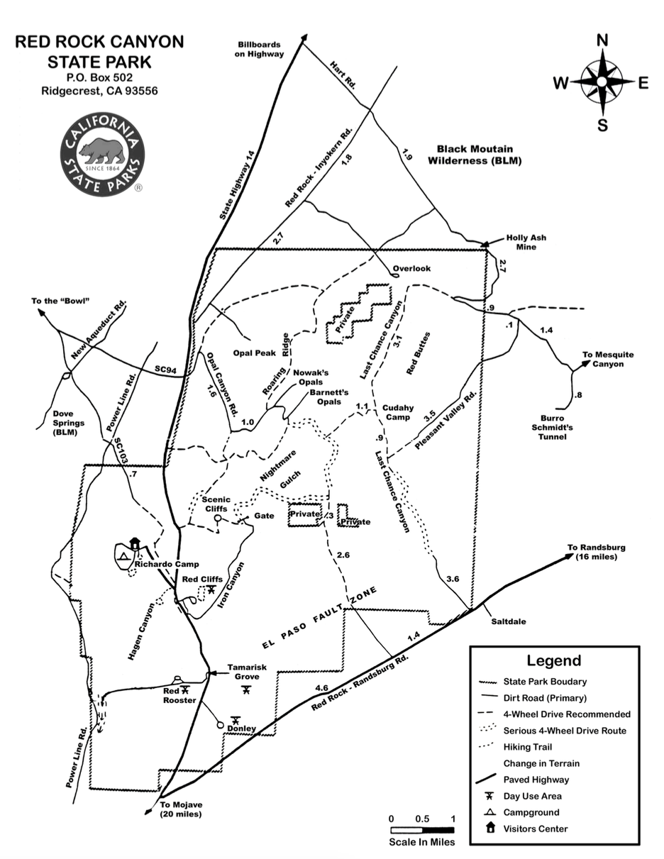 Red Rock Canyon State Park TrailMeister