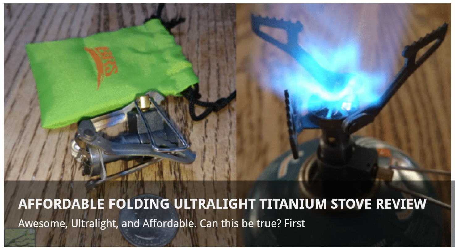 Affordable Ultralight Titanium Stove Review BRS3000T Trail Navigator