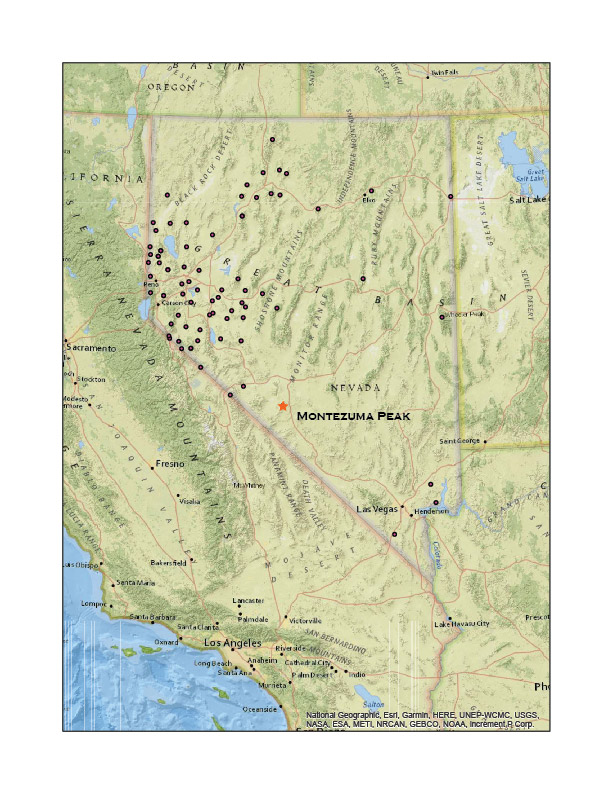 Nevada High Points 76 Montezuma Range and Clayton Dunes Overland