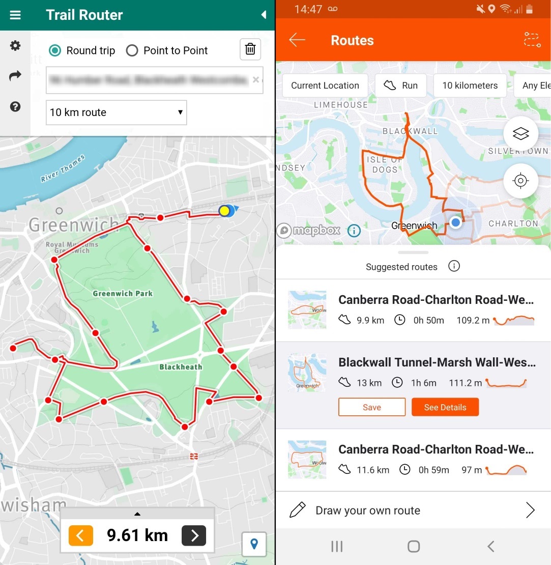 Comparing Strava's new routes feature to Trail Router