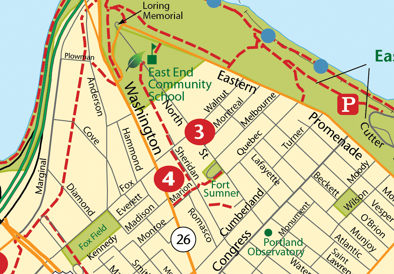 Fort Sumner Park Steps Portland Trails