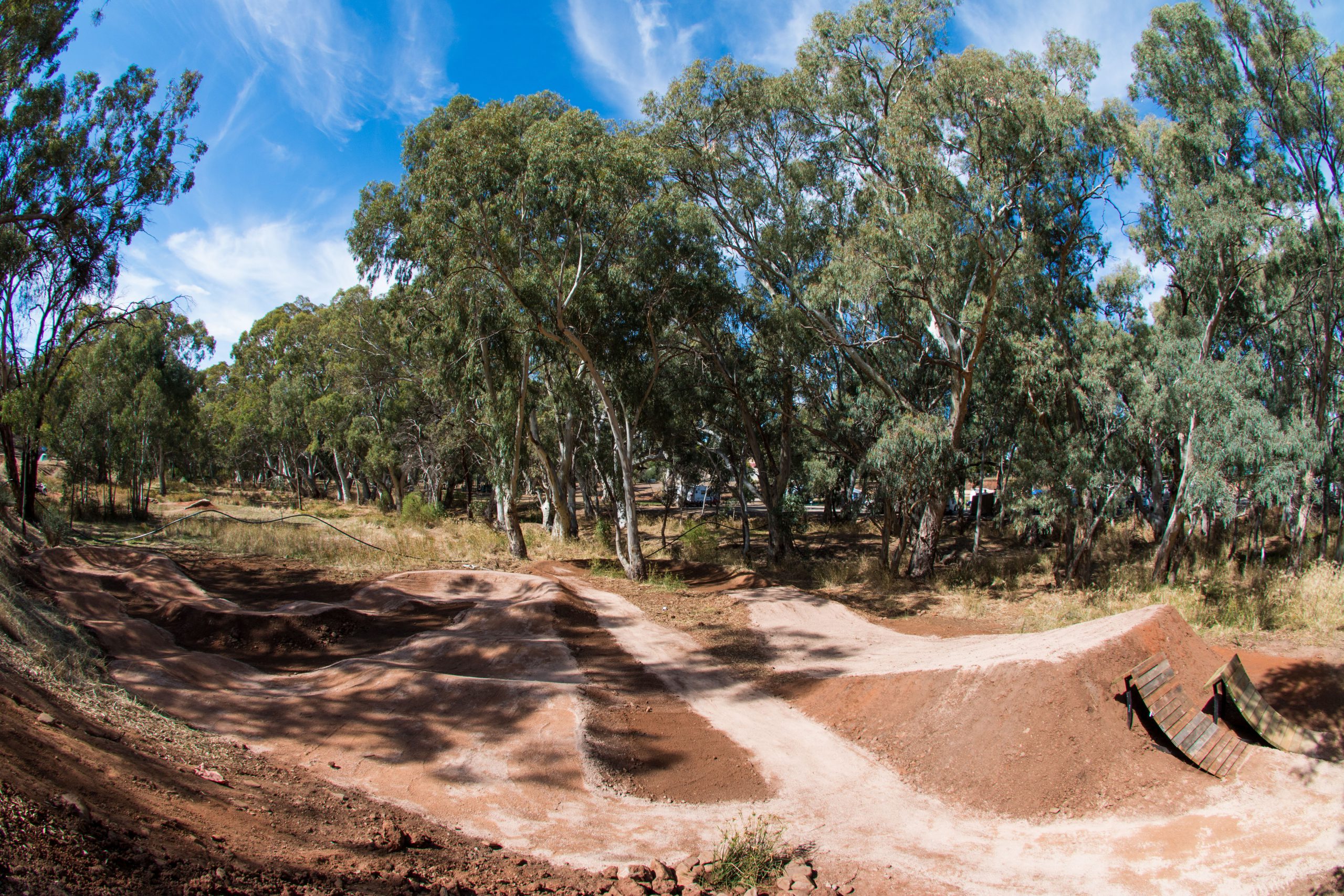 Melrose pump track and timber jumps ramps, SA TrailScapes Pty Ltd