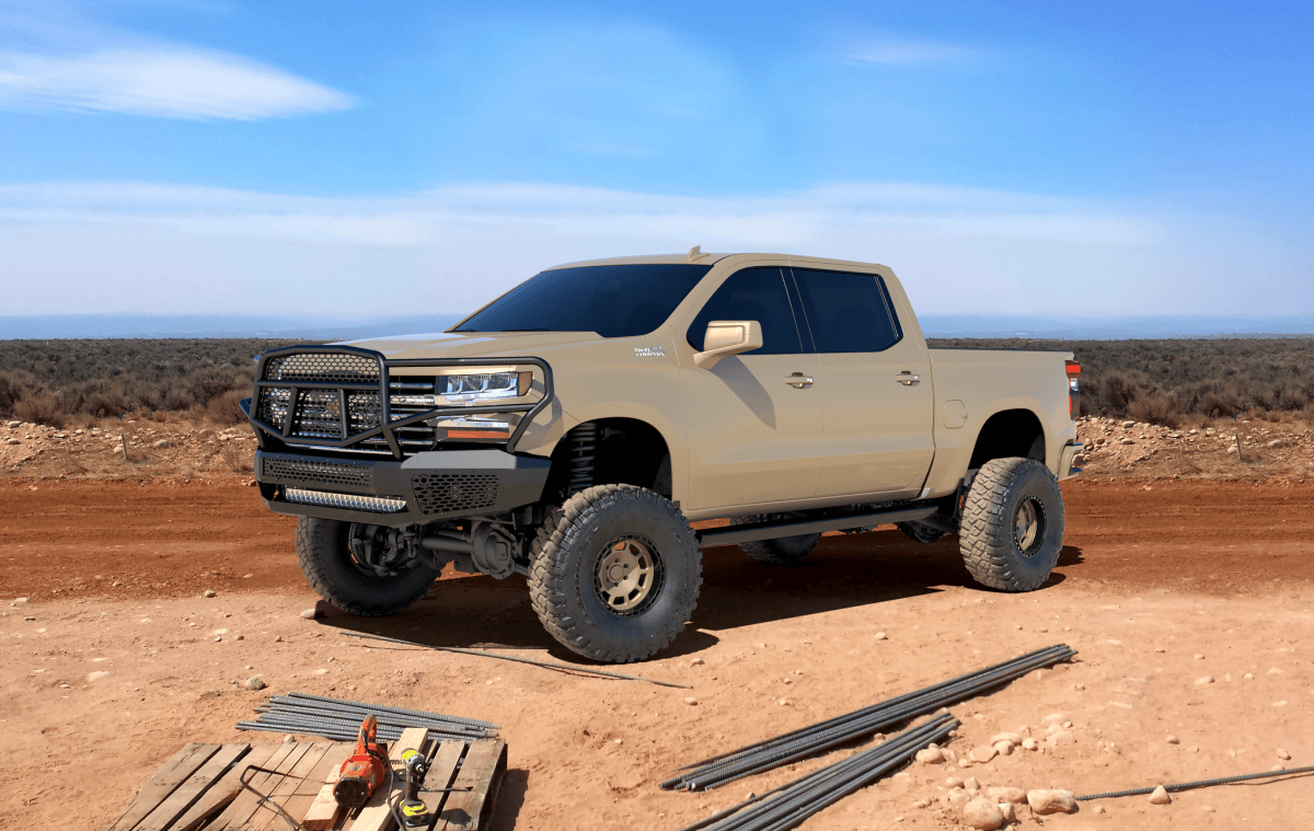 Ranch Hand Midnight Front Bumper w/ Guard 2020+ Silverado HD (MFC201BM1)