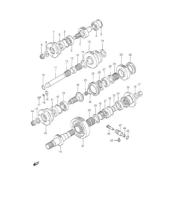 Front Output Bearing For Samurai Transfer case Trail Tough