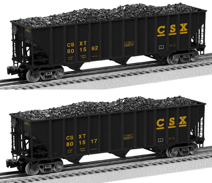 Lionel 0 CSX 2PACK C 100 TON HOPPERS 2PACKS
