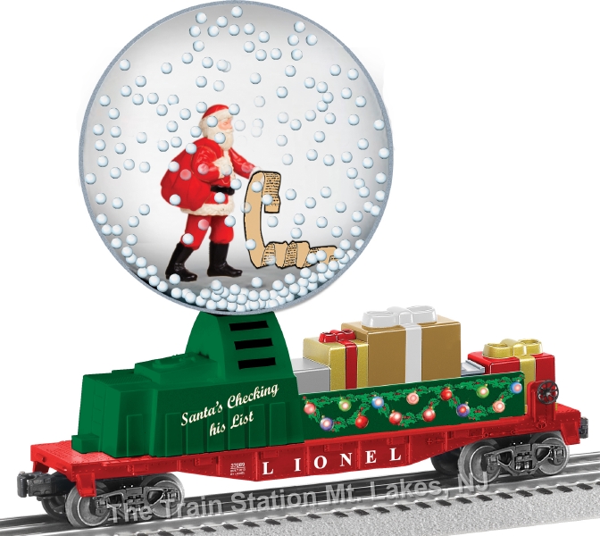 Lionel 0 SANTAS LIST SNOW GLOBE CAR