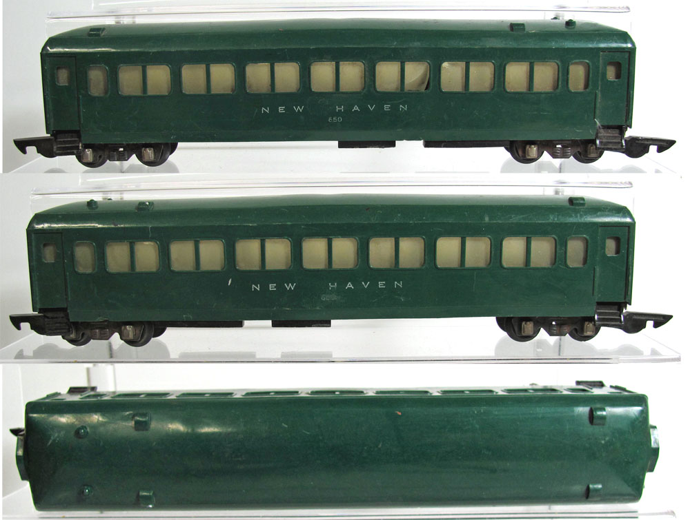 AMERICAN FLYER 650 NEW HAVEN PASSENGER CAR GREEN BODY