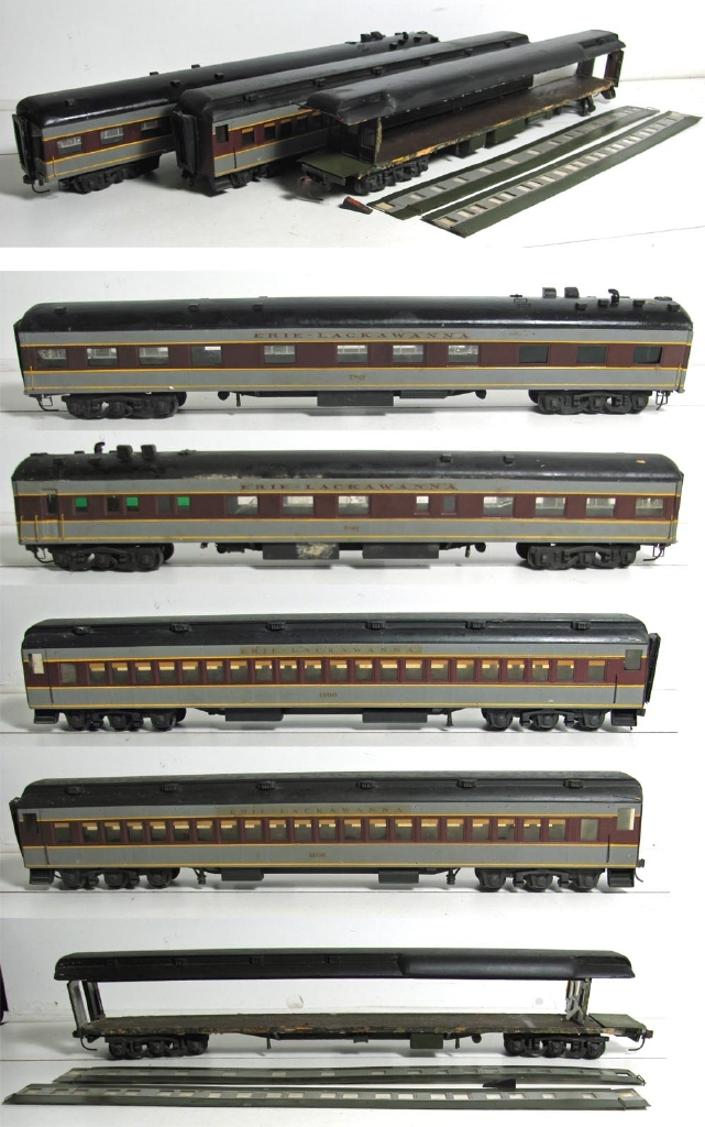 LACKAWANNA PHOEBE SNOW EL SCALE O GAUGE KIT PASSENGER CAR SET 3QTY 195060S