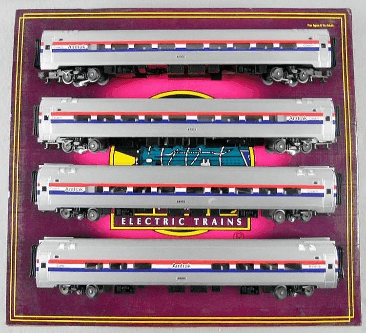 Lionel 0 AMFLEET AMTRAK 4 CAR SET