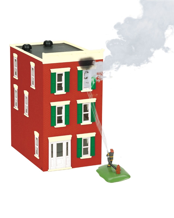 Lionel 0 3 Story Town House 'On Fire'