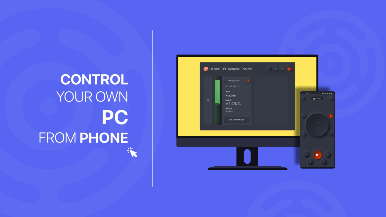 Hecate PC Remote Control biến Android thì remote điều khiển PC