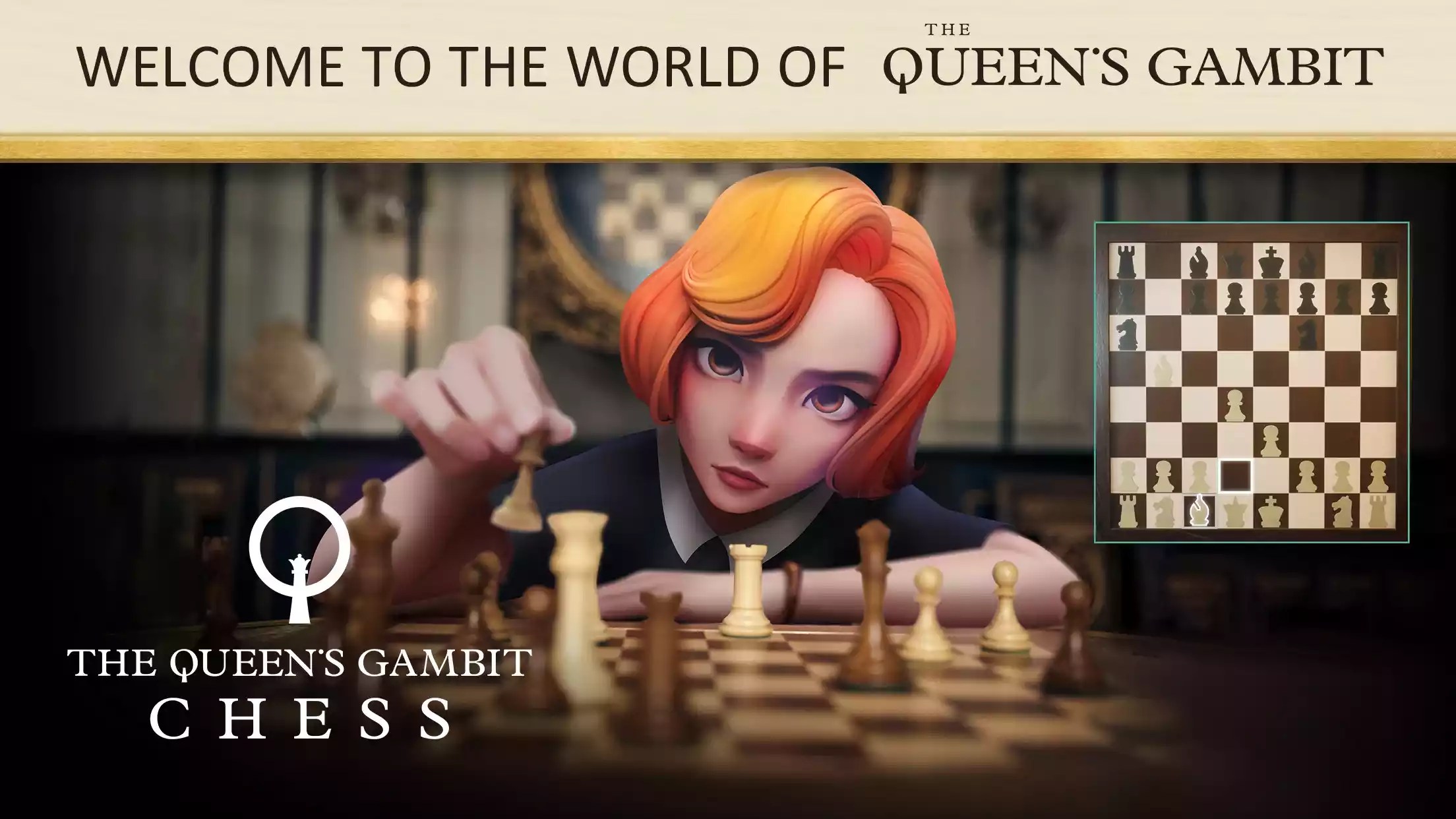 The Queen's Gambit Chess Game cờ vua độc quyền cho Netflix