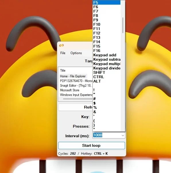 Auto Key Presser Tự động các công việc lặp lại trên PC