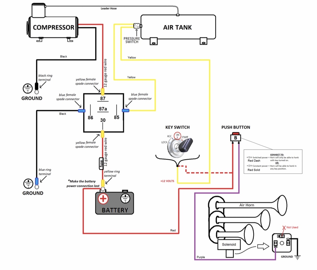 Horn Wiring Diagram Without Relay Wiring Diagram