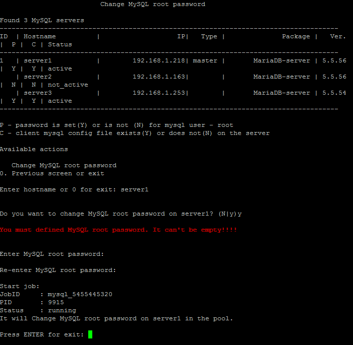 2. Change Root User Password for MySQL Server