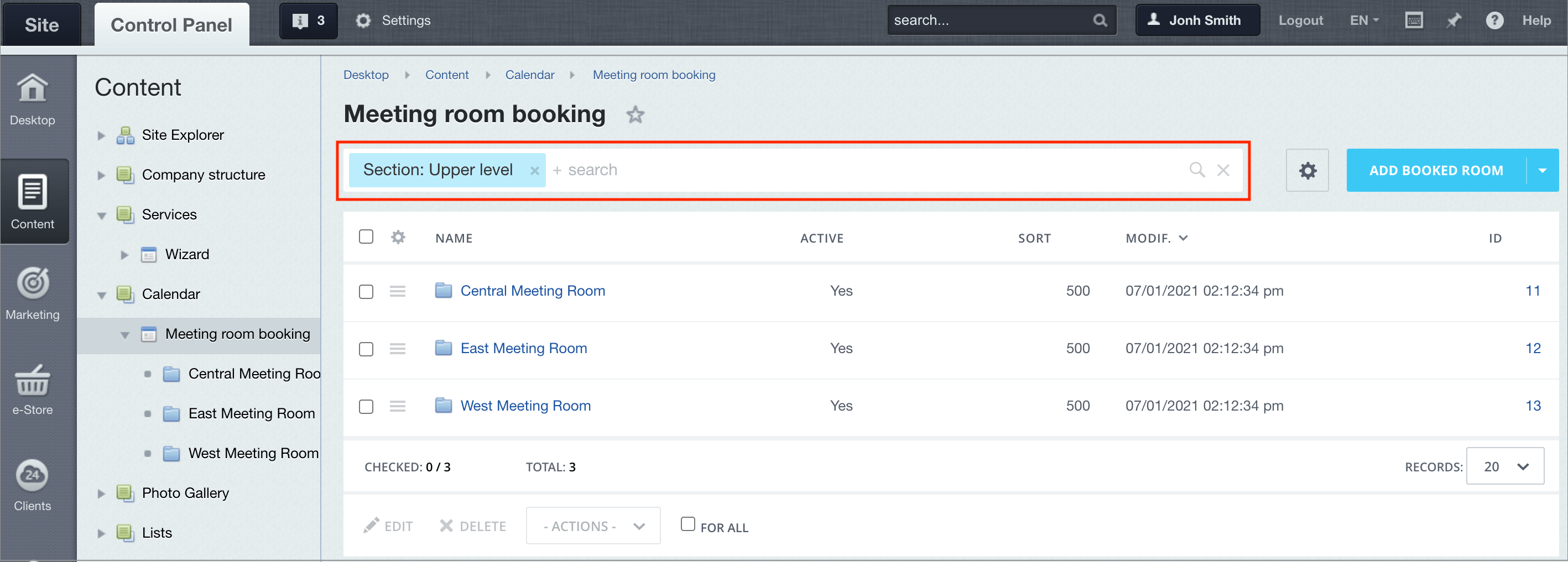 Filter (new interface)