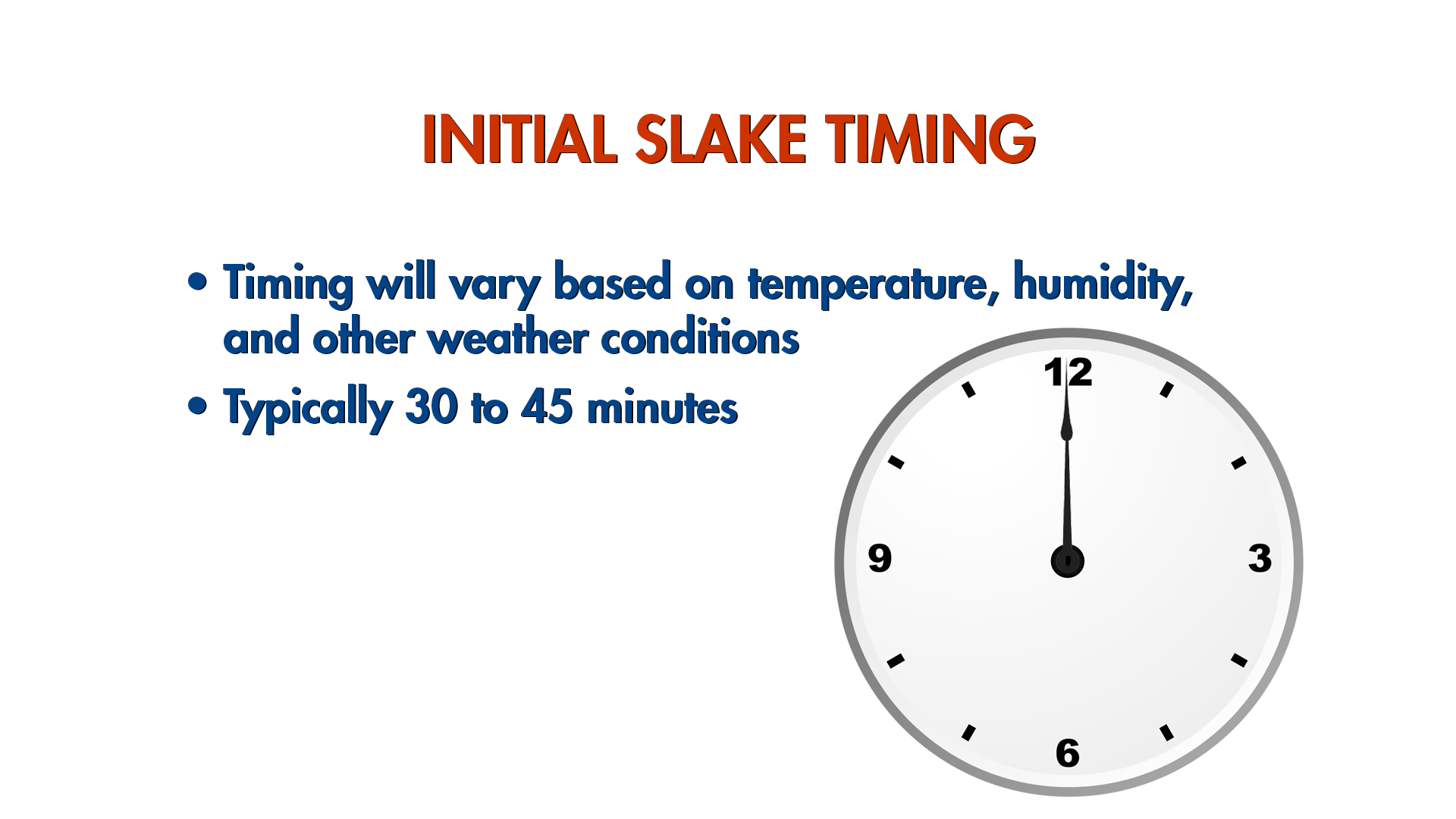 InitialSlakeTiming BuildBlock Training Portal