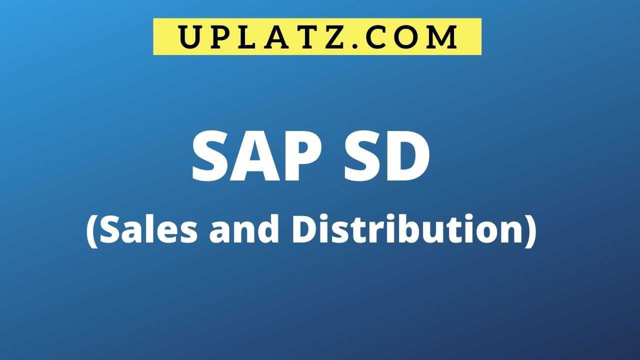 SAP SD Training & Certification Course SAP SD Consultant Uplatz