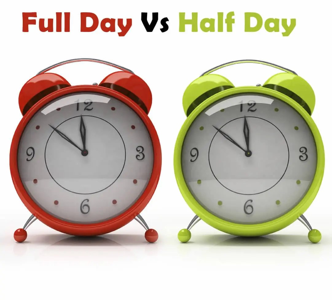 Full Day training vs. Half Day Training