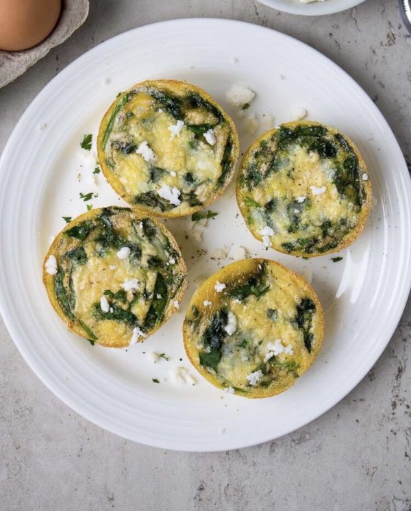 Spinach & Feta Egg Bites Training Day Cafe