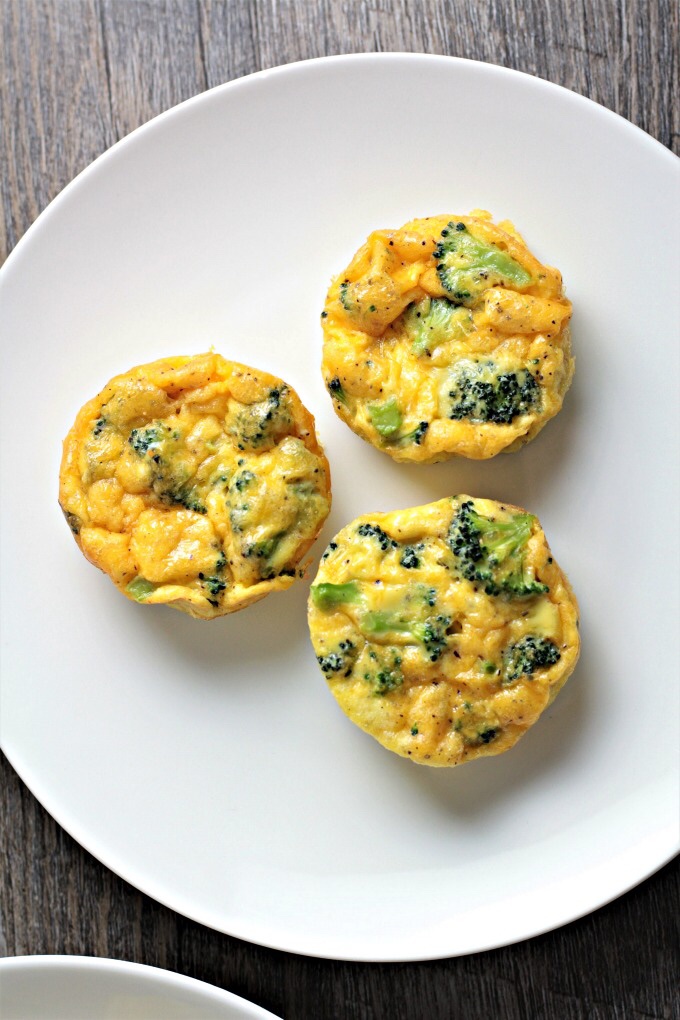 Broccoli & Cheddar Egg Bites Training Day Cafe